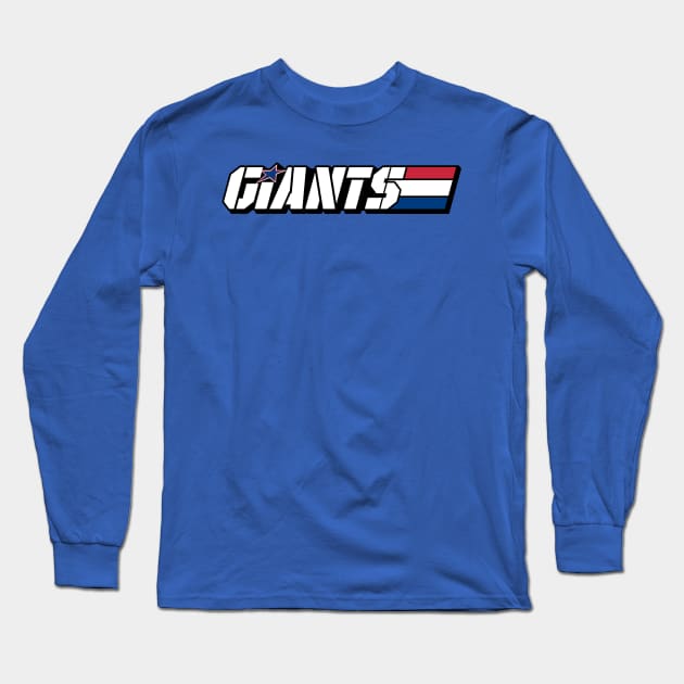 Yo Giants! Long Sleeve T-Shirt by Mike Hampton Art